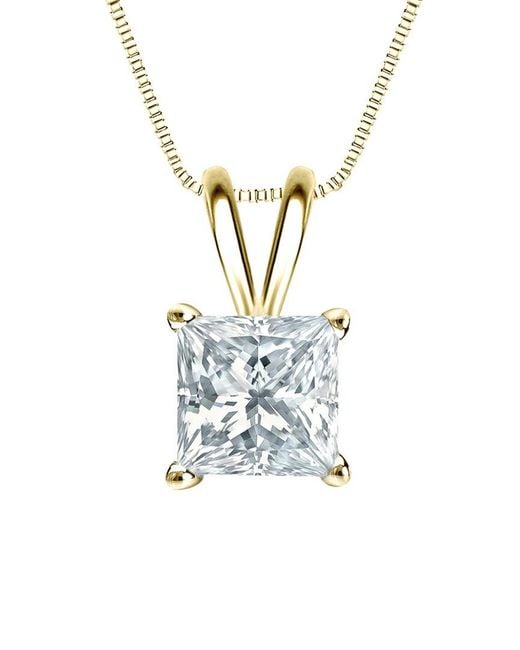 Sabrina Designs Lab Grown Diamonds White 14K 2.50 Ct. Tw. Lab-Grown Diamond Solitaire Pendant
