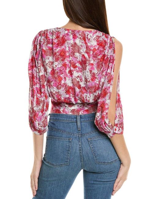 IRO Red Long Sleeve Top