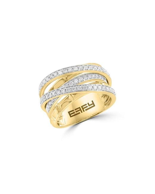 Effy Fine Jewelry White 14K 0.71 Ct. Tw. Diamond Ring