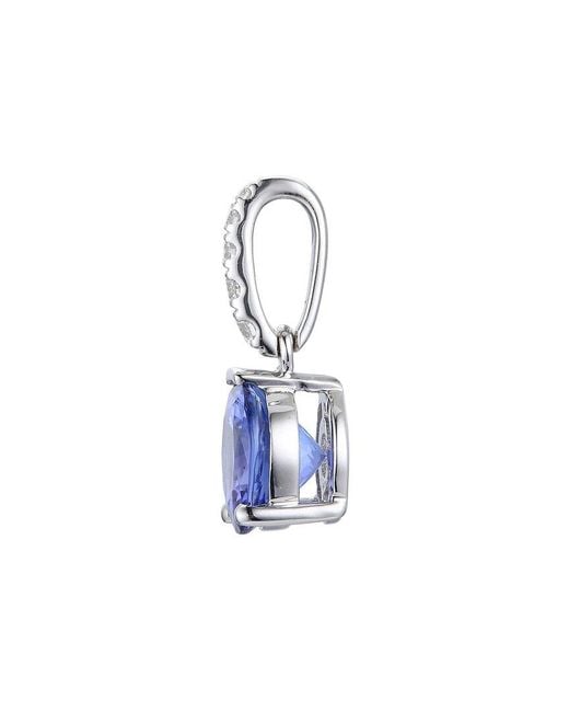Gregg Ruth Blue 18K 1.42 Ct. Tw. Diamond & Tanzanite Pendant