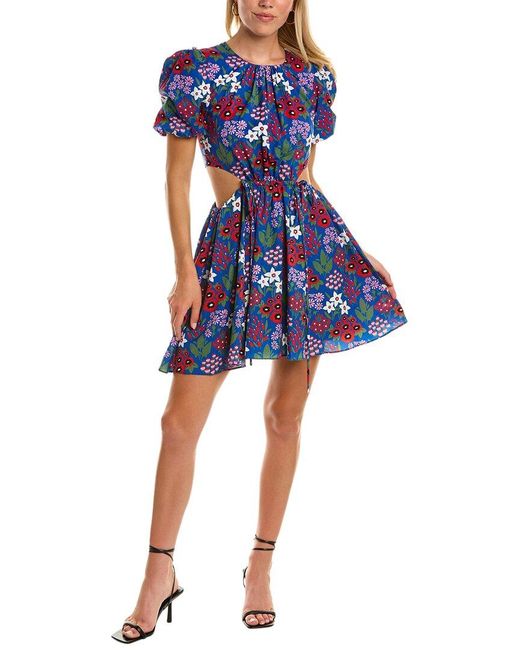 AMUR Blue Katy Mini Dress