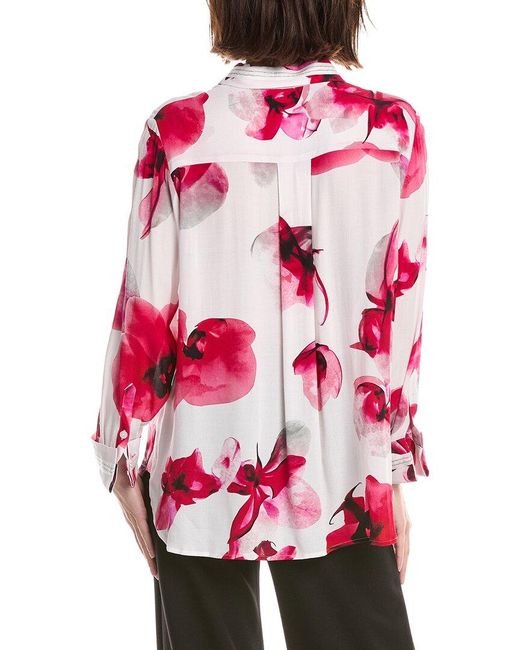 Lemon Grass Pink Beaded Twill Blouse