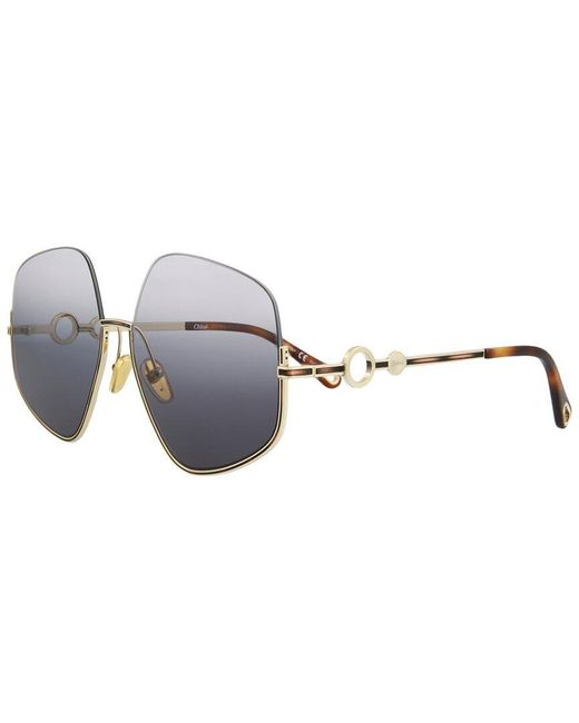 Chloé Metallic Ch0068s 61mm Sunglasses