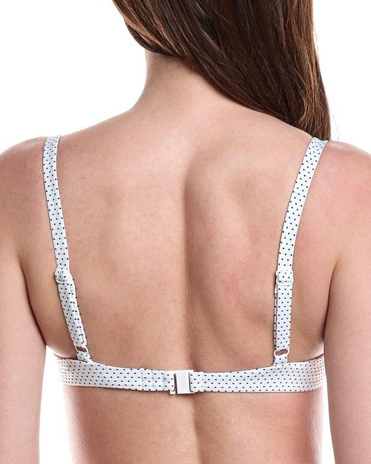 Onia White Marilyn Bikini Top