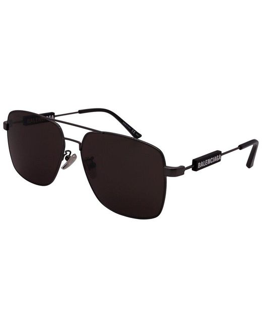 Balenciaga Black Unisex Bb0116sa 59mm Sunglasses