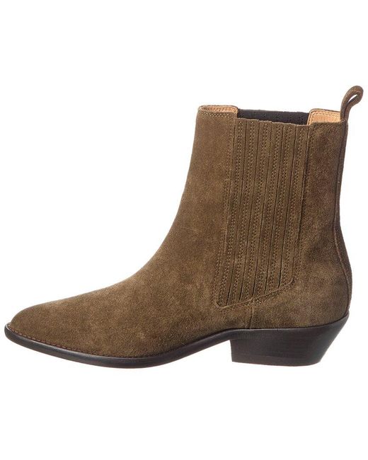 Isabel Marant Brown Delena Suede Boot