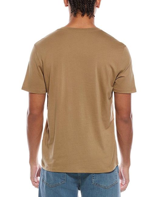 Vince Brown V-Neck T-Shirt for men