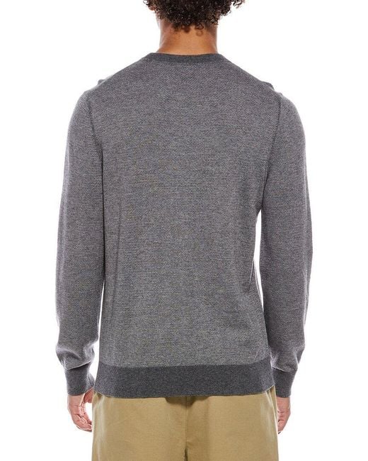 Vince Gray Birdseye Wool-Blend Crewneck Sweatshirt for men