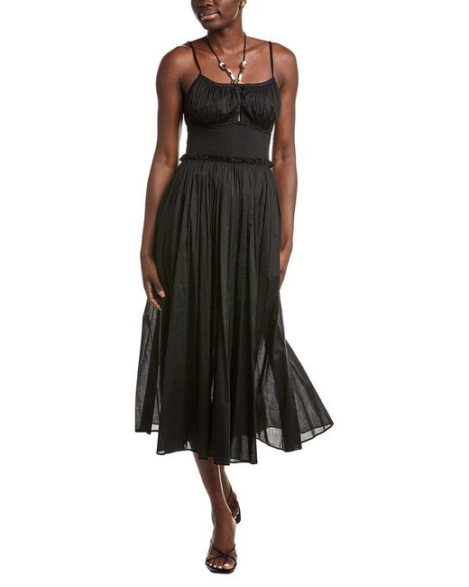 Maje Black Halter Neck Midi Dress