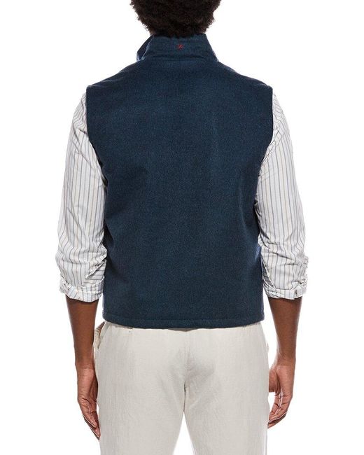 Isaia Blue Wool & Cashmere-Blend Sport Jacket for men