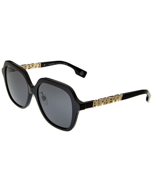 Burberry Black Unisex Joni 55mm Sunglasses