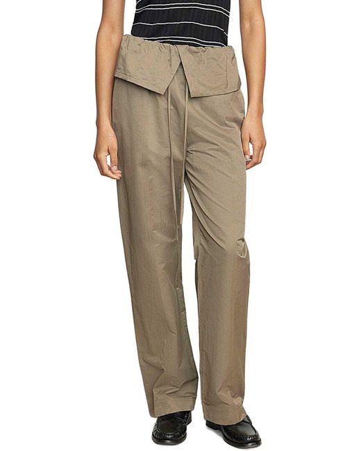 MODERN CITIZEN Natural Arden Drawstring Foldover Pant