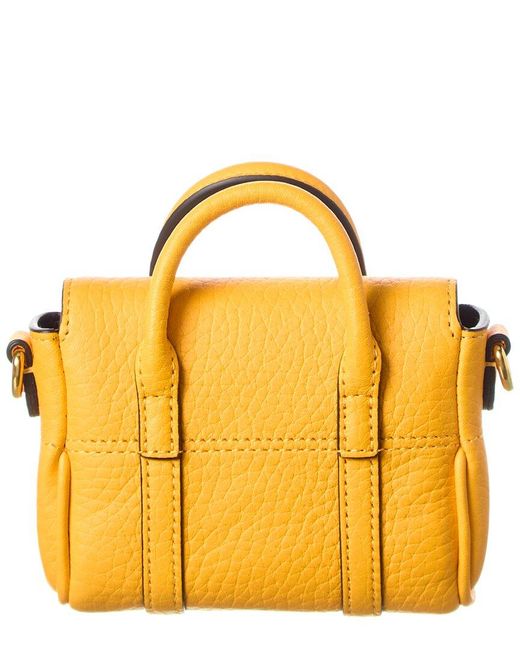 Mulberry Metallic Bayswater Micro Leather Satchel