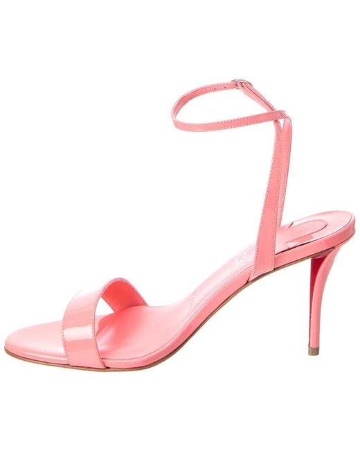 Christian Louboutin Pink Miss Z 80 Patent Sandal