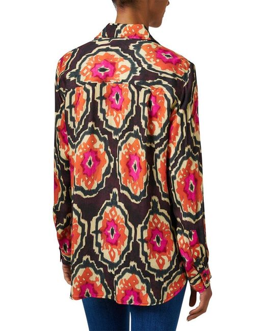 Finley Red Monica Medallion Print Blouse