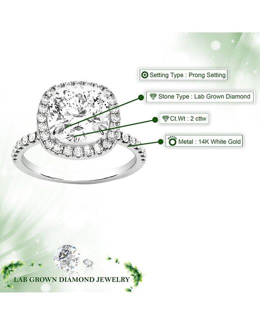Amairah White 14K 2.00 Ct. Tw. Lab-Grown Diamond Engagement Ring