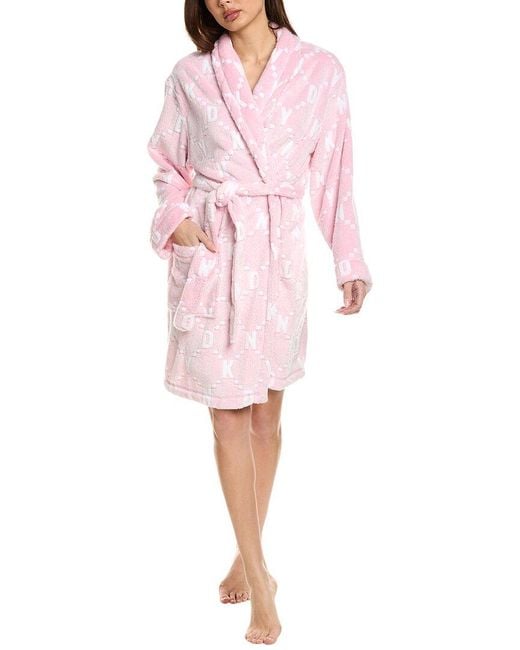 DKNY Pink Plush Robe