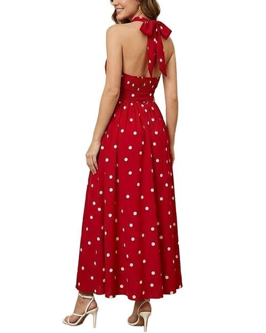 Tedora Red Maxi Dress