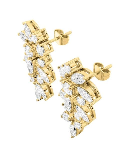 Sabrina Designs Lab Grown Diamonds Metallic 14K 3.08 Ct. Tw. Lab-Grown Diamond Chandelier Earring