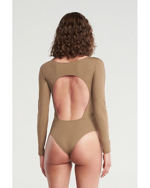 Wolford Natural The Back Cut Out Bodysuit