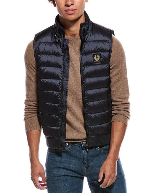 Belstaff Blue Circuit Gilet for men