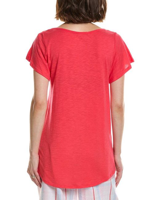Hue Solid Shirred Pajama T-Shirt