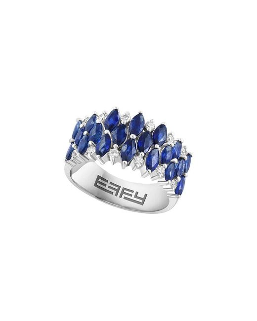 Effy Fine Jewelry Blue 14K 0.45 Ct. Tw. Diamond Ring