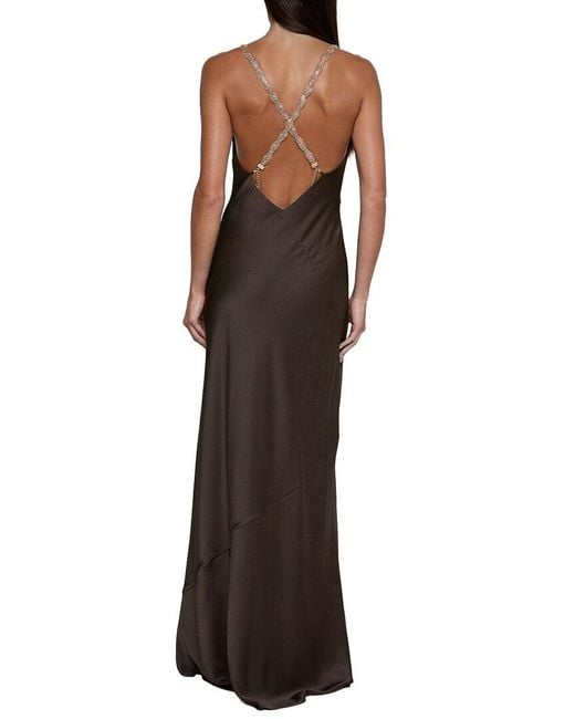 L'Agence Brown Saint Long Dress