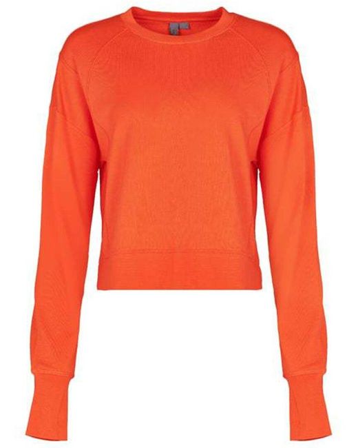 Sweaty Betty Orange After Class Crop Sweatshirt