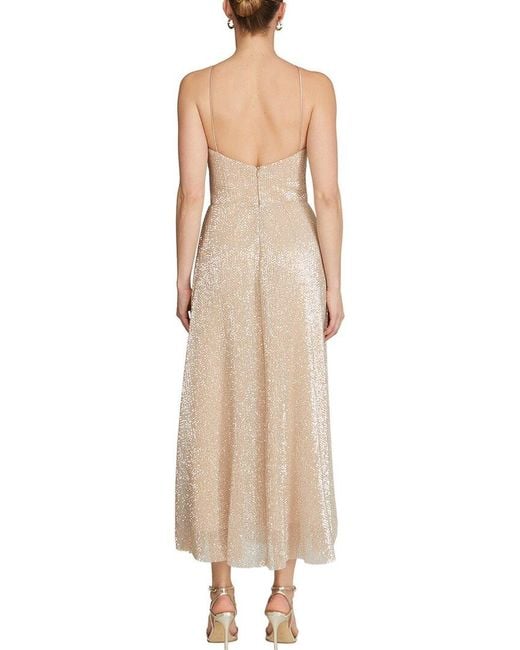 Halston Heritage Natural Denise Midi Dress