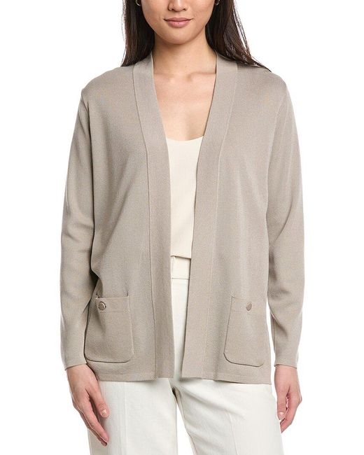 Anne Klein Gray Malibu Cardigan