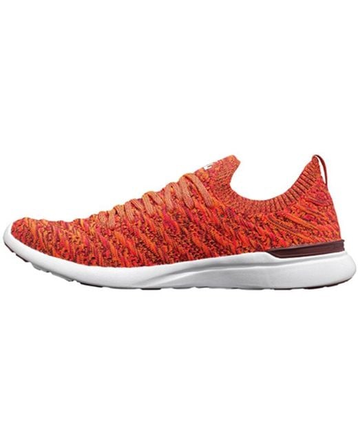 Athletic Propulsion Labs Red Athletic Propulsion Labs Techloom Wave Sneaker for men