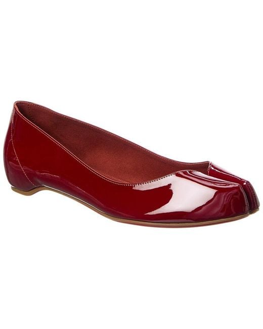 Christian Louboutin Red X Maison Margiela Marlougiela Patent Flat
