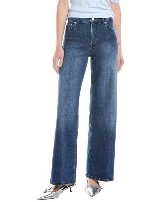 FRAME Blue Le Slim Thunderstorm Palazzo Jean