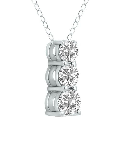 Lab Grown Diamonds White 14k 0.50 Ct. Tw. Lab Grown Diamond Necklace