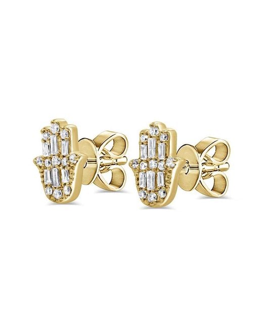 Sabrina Designs Metallic 14K 0.15 Ct. Tw. Diamond Stud Earrings