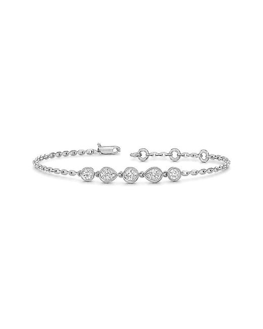 Lab Grown Diamonds White 14K 0.62 Ct. Tw. Lab-Grown Diamond Tennis Bracelet