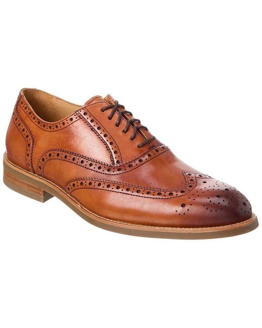 Warfield & Grand Brown Adams Leather Oxford for men