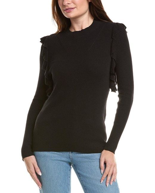 AREA STARS Black Labo Knit Top