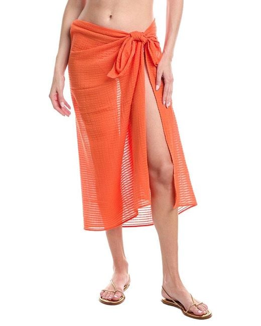 ViX Red Solid Sarong