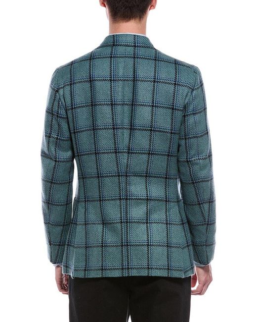 Isaia Blue Cashmere Jacket for men