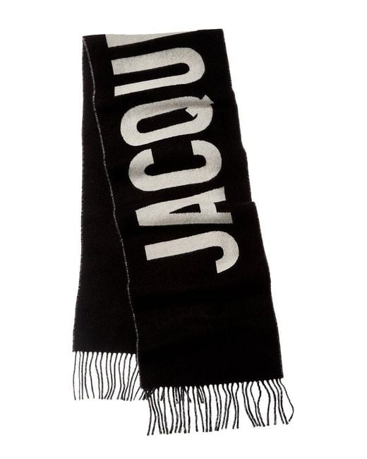 Jacquemus Black L'écharpe Wool Scarf