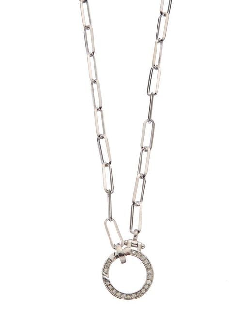 Meshmerise Metallic 18K Over 0.20 Ct. Tw. Diamond Necklace