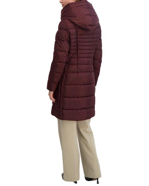 Tahari Red Casey Puffer Jacket