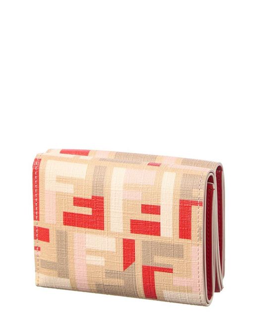 Fendi Pink Roma Ff Wallet