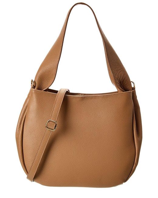 Italian Leather Brown Shoulder Bag