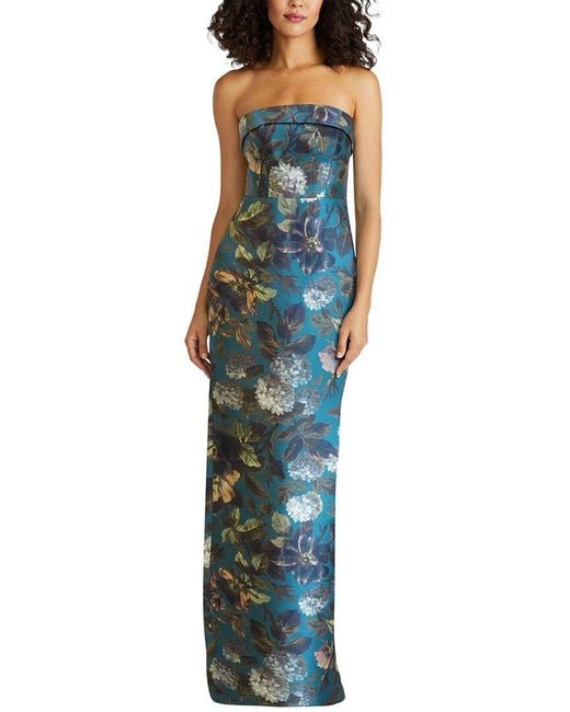 THEIA Blue Cleo Gown