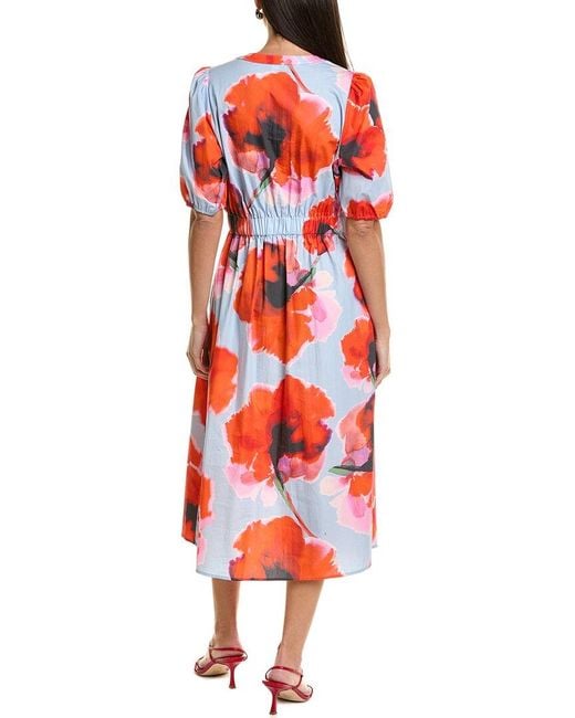 Hutch Red Anett Midi Dress