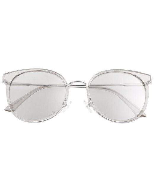 Bertha Metallic Brielle 55mm Polarized Sunglasses