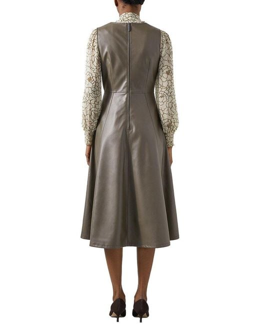 L.K.Bennett Green Laurie Pinafore Dress